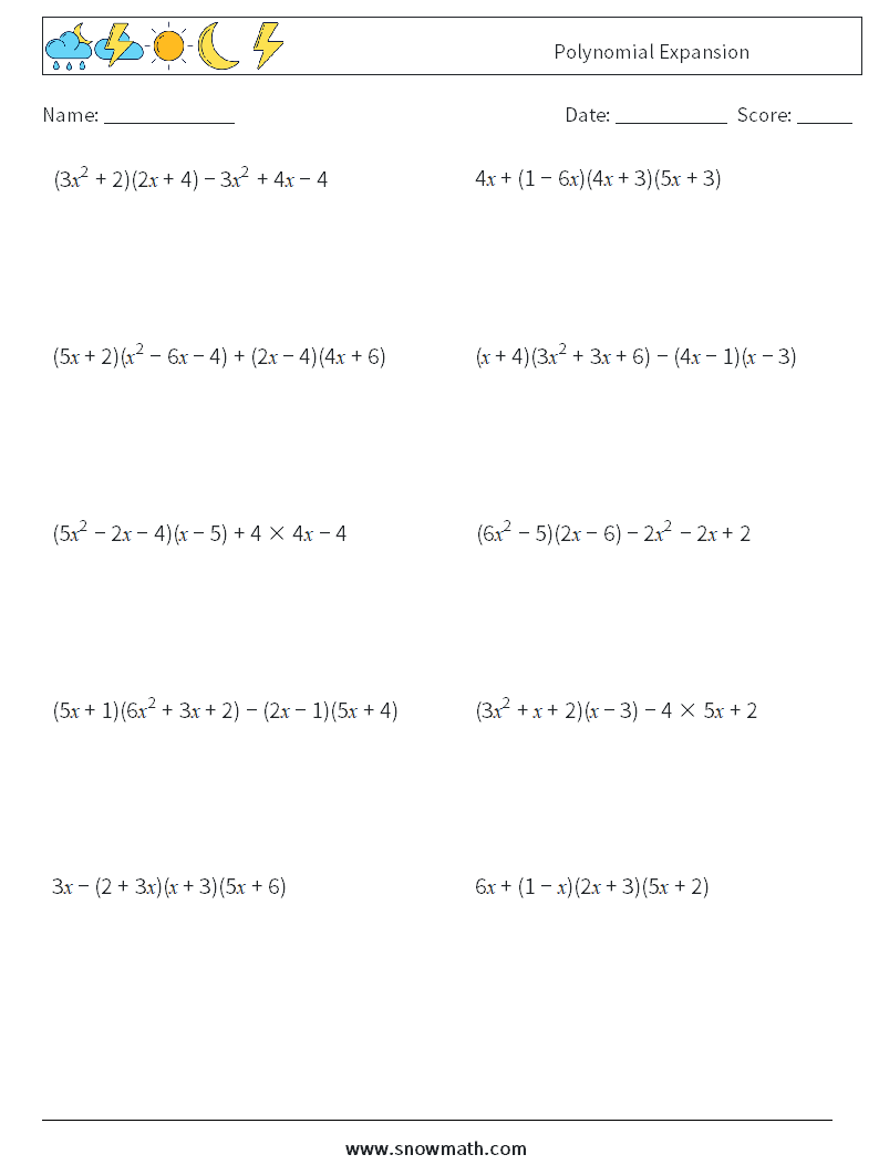 algebra 1 factoring trinomials worksheet 5xsquare