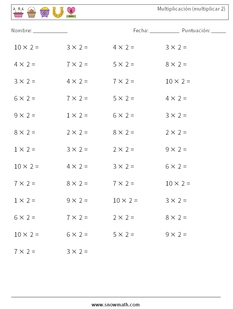 (50) Multiplicación (multiplicar 2)