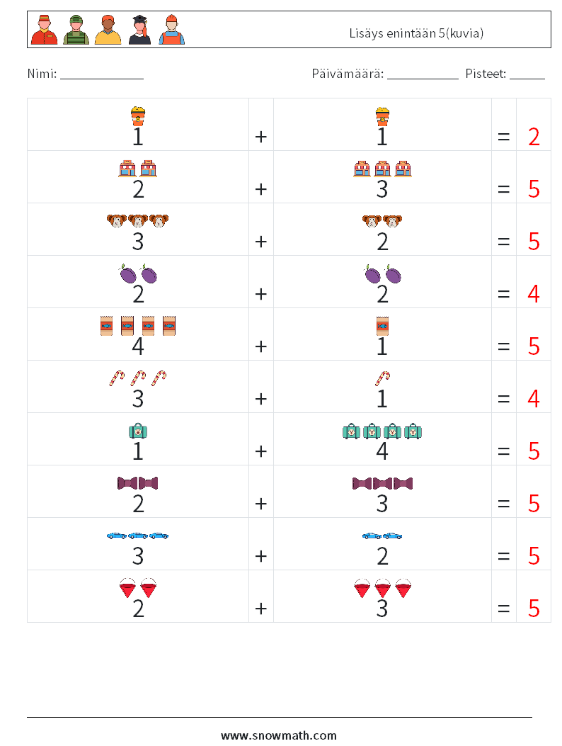 Lisäys enintään 5(kuvia) Matematiikan laskentataulukot 10 Kysymys, vastaus