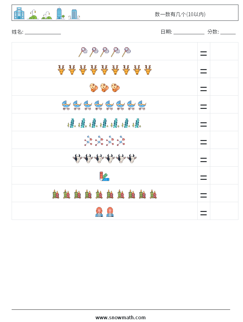 counting-numbers counting 练习题,数学练习题下载,数学课程
